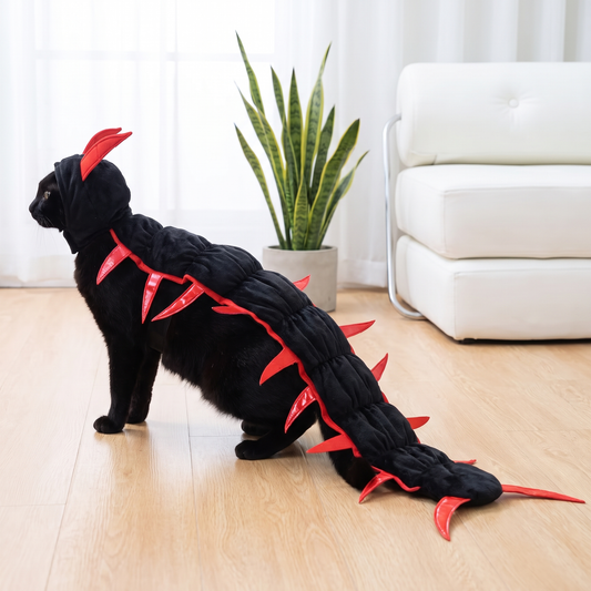 CrawlCat — Disfraz de Ciempiés para Gatos | Ajuste de 4 Puntos, No Se Cae