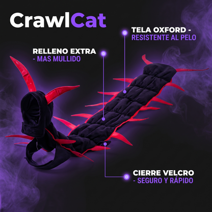 CrawlCat — Disfraz de Ciempiés para Gatos | Ajuste de 4 Puntos, No Se Cae